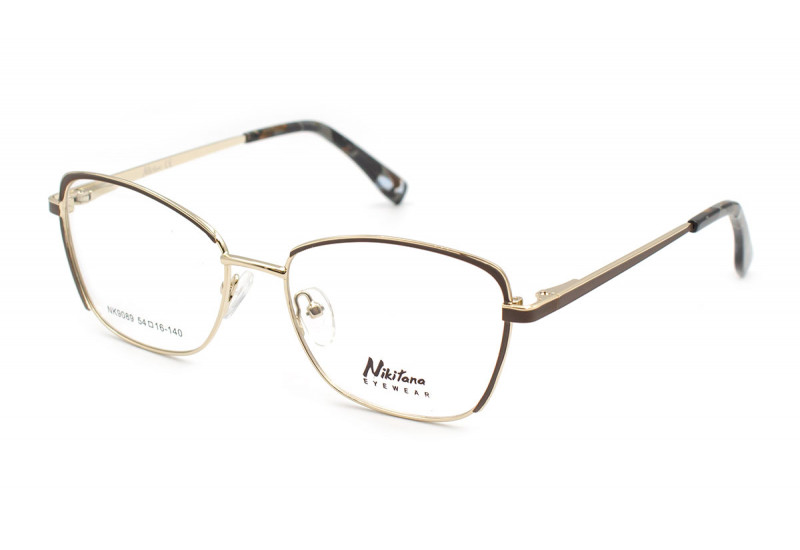 Круглые металлические очки для зрения Nikitana 9089